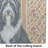 Black Bearded Collie Heirloom Fall Glass Cutting Board