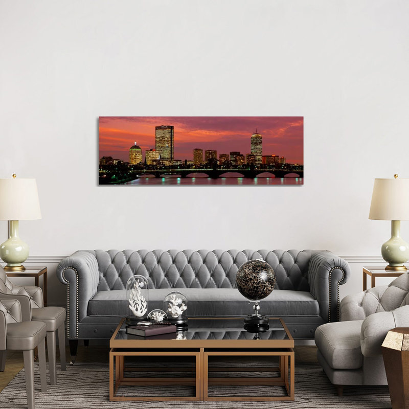 Back Bay, Boston, Massachusetts, USA by Panoramic Images - Wrapped Canvas Panoramic Gallery-Wrapped Canvas Giclée