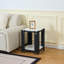 Table de bout carrée 15,75 po White-118013371