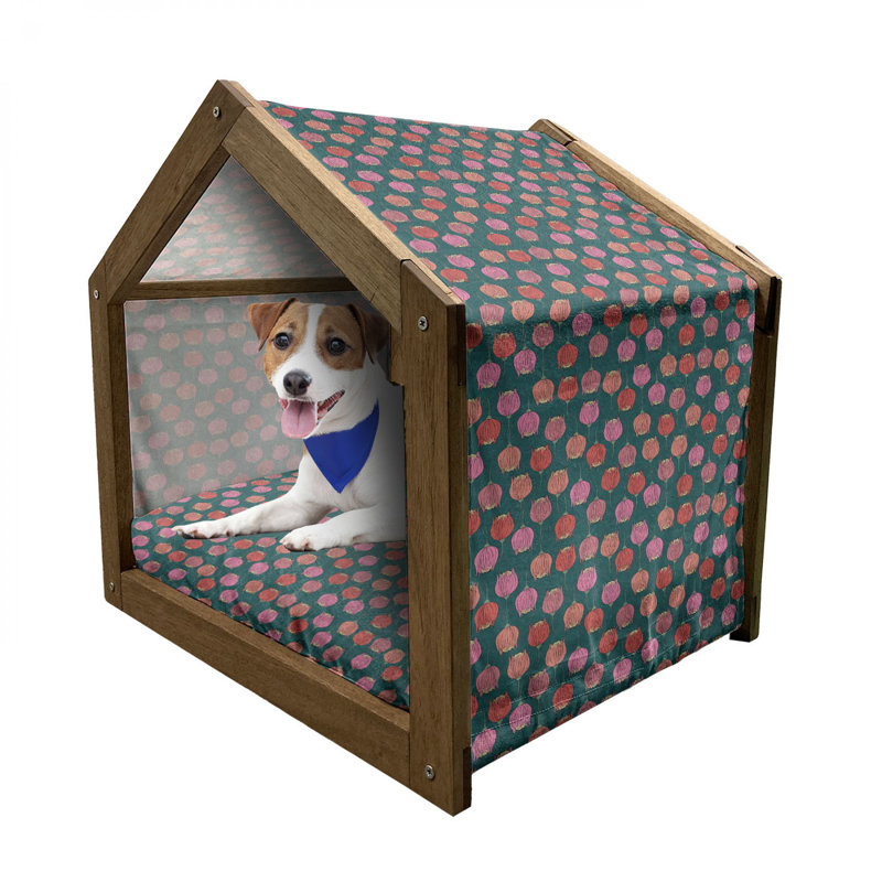 Niche en bois pour chien, H 22,44 po x l 23,62 po x P 17,72 po