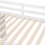Lit mezzanine double avec options de rangement personnalisables - Mobilier de chambre à coucher blanc