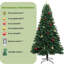 Arbre de Noël artificiel, pin artificiel articulé, avec télécommande-773054349