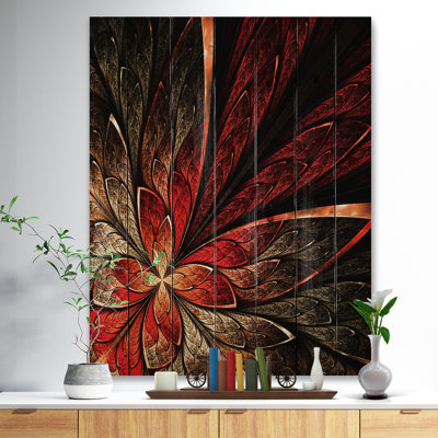 Abstract Fractal Flower Canvas Graphic Art - Fractal Flower