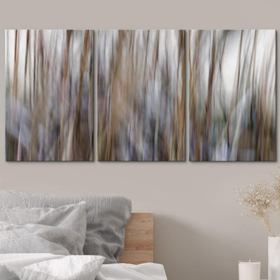 Effet de peinture abstraite grunge «Blur Effect brun et noir», 3 pièces