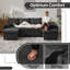 Canapé-lit en U escamotable 2 en 1 avec charge USB, chaise de rangement, porte-gobelet pour appartement, salon-2114449617