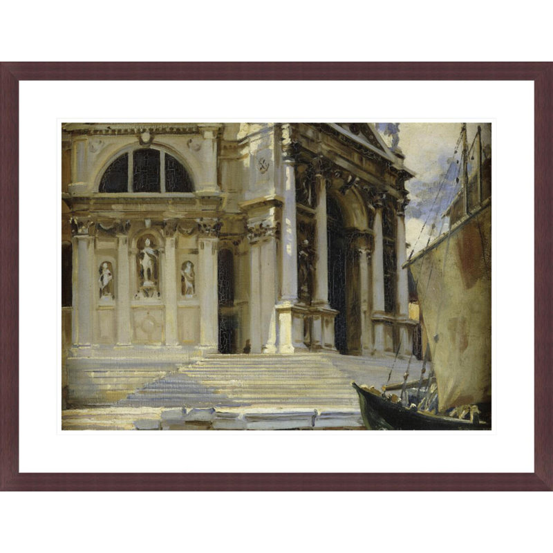 «Santa Maria della Salute Venice» par John Singer Sargent, impression giclée encadrée, H 22,94 po x l 29,5 po