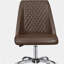Chaise de bureau réglable brune et chromée