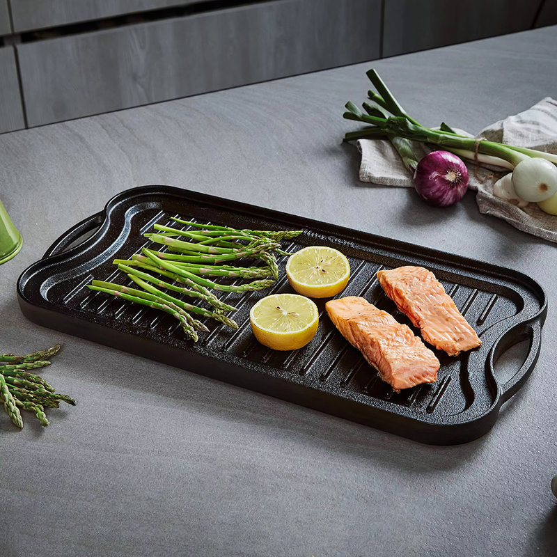 Blakney Cast Iron Griddle, 53cm L x 26.50cm W