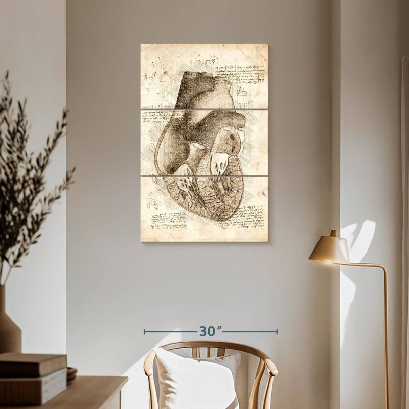 Keiri Human Heart Inside View, 57" H x 36" W