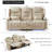 79.5'' Faux Leather Reclining Sofa-739635511