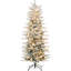 Arbre de Noël artificiel haut 6 pi avec 636 branches floquées par la neige et 250 lumières claires jaunes chaudes