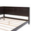 Lit de jour / lit double, conception classique de style Mid-Century moderne, aspect bois avec accoudoirs, cadre-519249088-519249090
