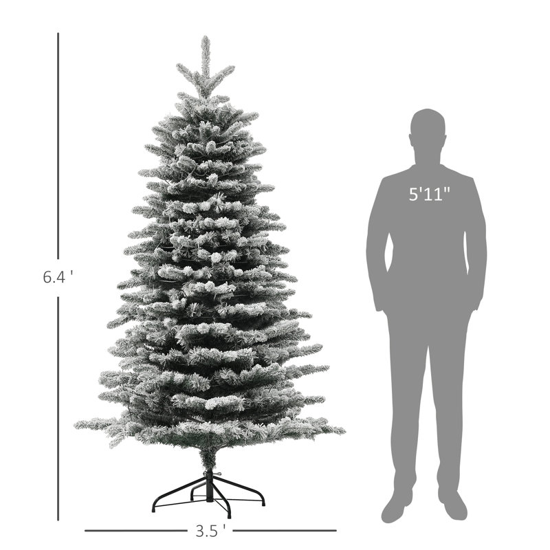 Arbre de Noël artificiel pin 6,5 pi pré-éclairé