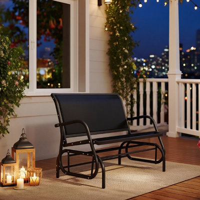 Balancelle d'extérieur, chaise berçante double
