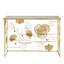 Console avec miroir doré