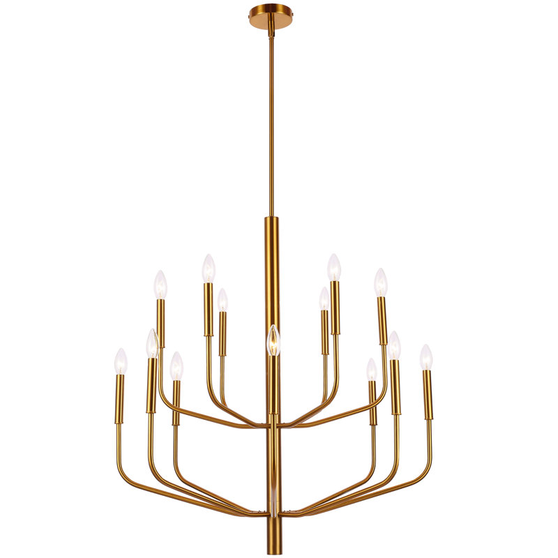 Lustre noir 840W Lambert, Laiton vieilli