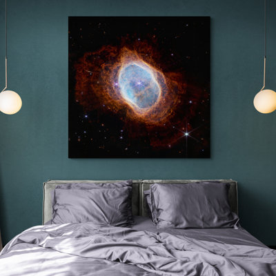 NASA James Webb Space Telescope Southern Ring Nebula from 11 Piece Wrapped Canvas Wall Art