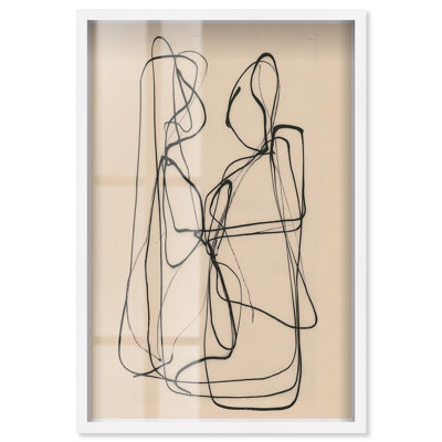 Décoration murale «Embrace of Lines I Shadowbox Print Line» par Art Remedy