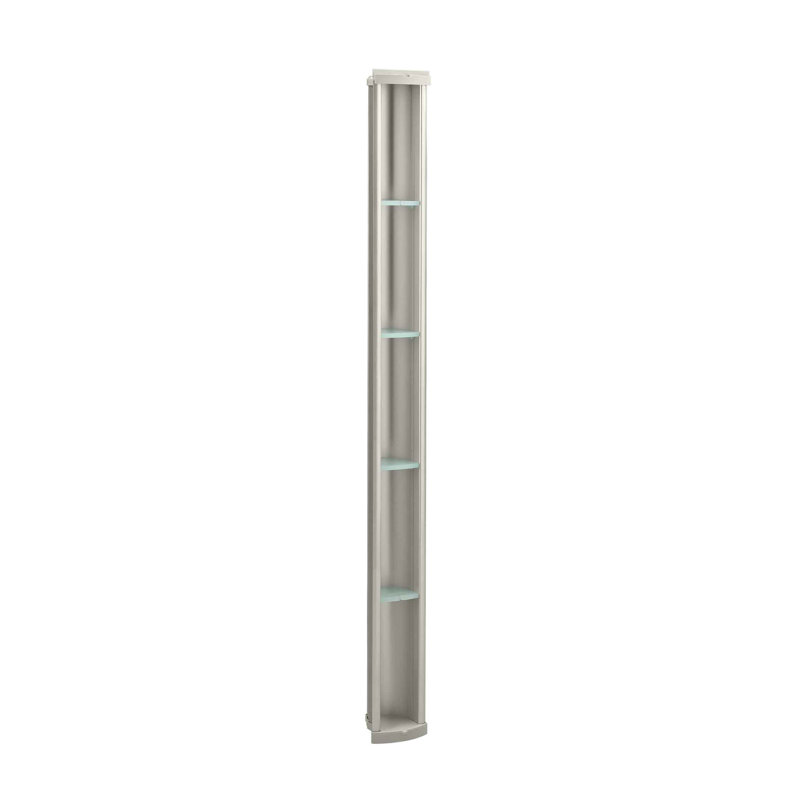 Pilaster 6.19" W x 61" H Shelving, Matte Nickel