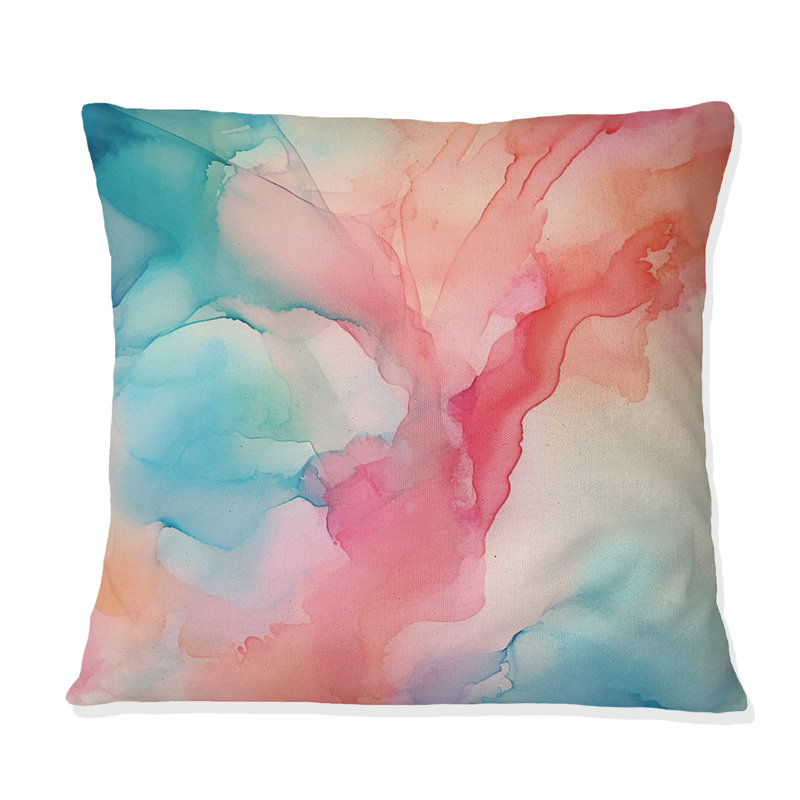 Enchanted Spills - Abstract Printed Throw Pillow