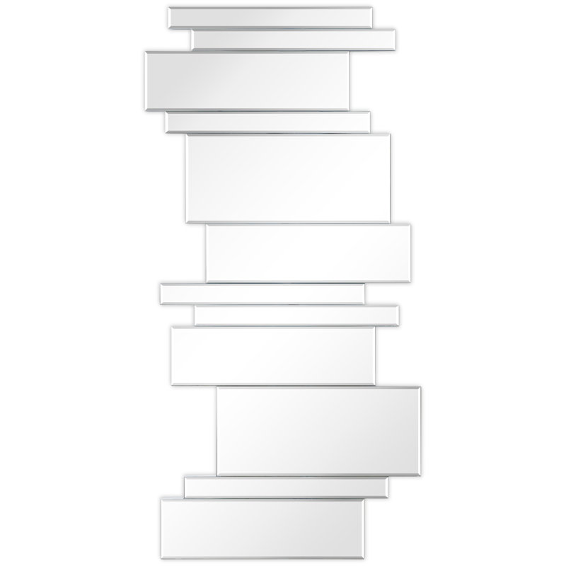 Brando Rectangular Zigzag Frameless Mirror