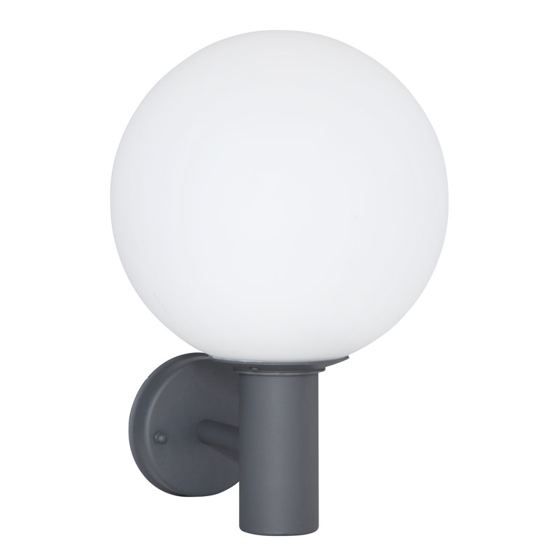 Bzhyar 37cm H Frosted Glass Outdoor Flush Mount