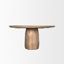 Ab Round Solid Wood Dining Table-437854509