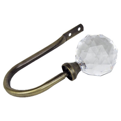 Caire Steel Adjustable Curtain Holdback