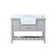 Meuble-lavabo simple 48 po avec dosseret Pelaghia-57367804