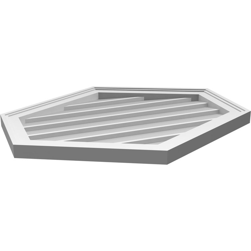 Ventilé vertical à pignon vertical en uréthane 6/12, H 1,5 po x l 28 po x L 24 po
