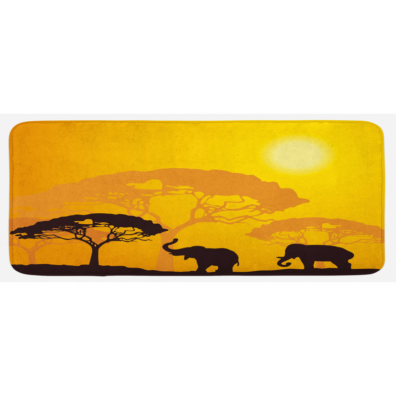 Tapis de cuisine safari