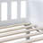 Twin Over Bunk Bed In White - Detachable Rubber Wood Design With Stable Ladders And Guardrails For Bedroom Structure Safe-820559487