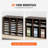Literature Organizers, 24 Compartments Office Mailbox With Adjustable Shelves, Wood Literature Sorter 29X12x24.4 Inches For Office, Home, Classroom, Mailrooms Organization, EPA Certified, Brown-1908033734-1908033732