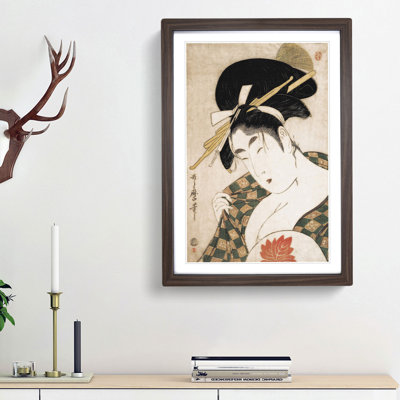 A Courtesan by Kitagawa Utamaro - Single Picture Frame Painting