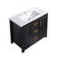 Meuble-lavabo de 36 po avec lavabo simple, meuble-lavabo encastré, armoire de rangement avec 2 portes et 2 tiroirs, fermeture en douceur, rangement multifonctionnel-115922326