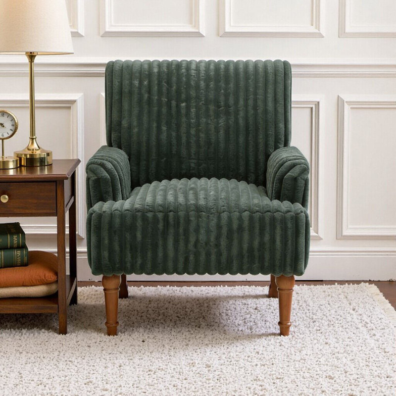 Chaise avec accoudoirs UnaMara, Vert d’armée