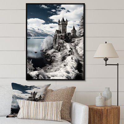 Allemagne, beau paysage noir et blanc sur toile
