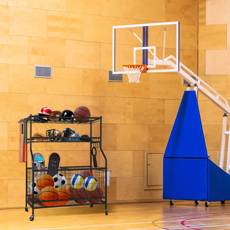 Support de rangement autoportant pour équipement de sport