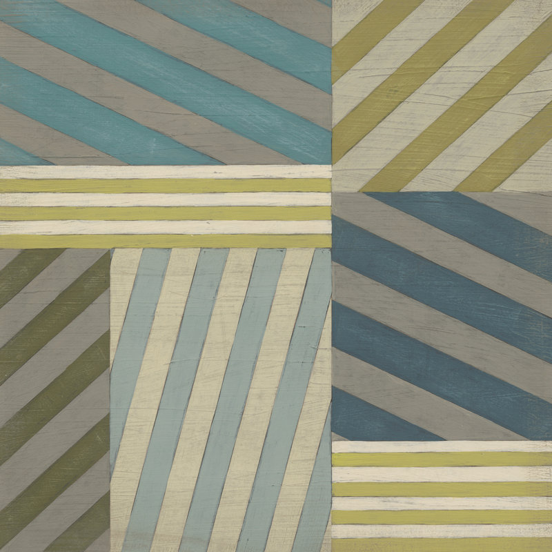 Nautical Stripes II by June Erica Vess - Wrapped Canvas Print, 30cm H x 30cm W