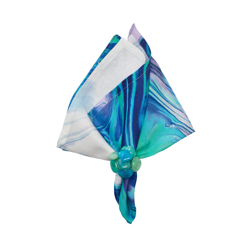 Splash Napkin in Blue/Seafoam