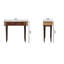 Console Belmont en bois avec bordure en rotin, 2 tiroirs, marron