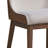 Hakon Upholstered Side Chair in White and Brown