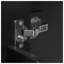 Meuble-lavabo noir 48 po avec lavabo encastré intégré et finition résistante aux égratignures
