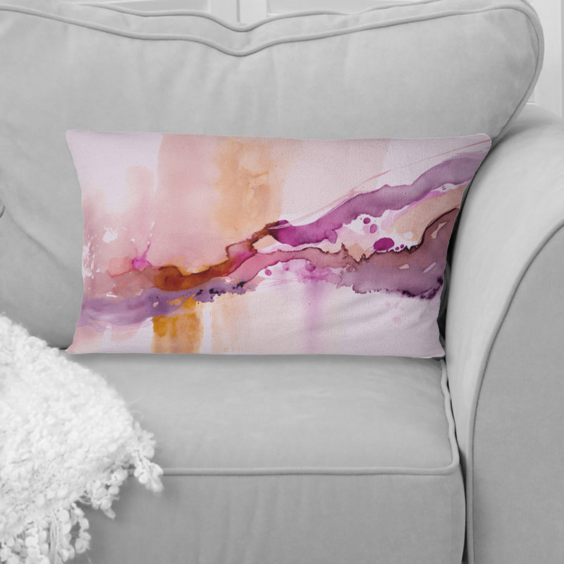 Coussin décoratif Eruption Of Raspberry Blush Joy II - Abstract
