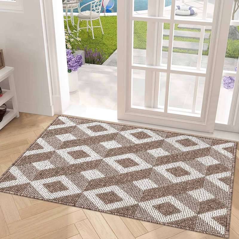 Kadience Super Absorbent Non-Slip Indoor Outdoor Door Mat, Khaki, 50.8cm W x 78.7cm L