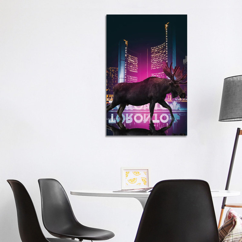 The Moose Is Loose by David Loblaw - Wrapped Canvas Gallery-Wrapped Canvas Giclée, 101.6 cm H x 66.04 cm W x 1.91 cm D