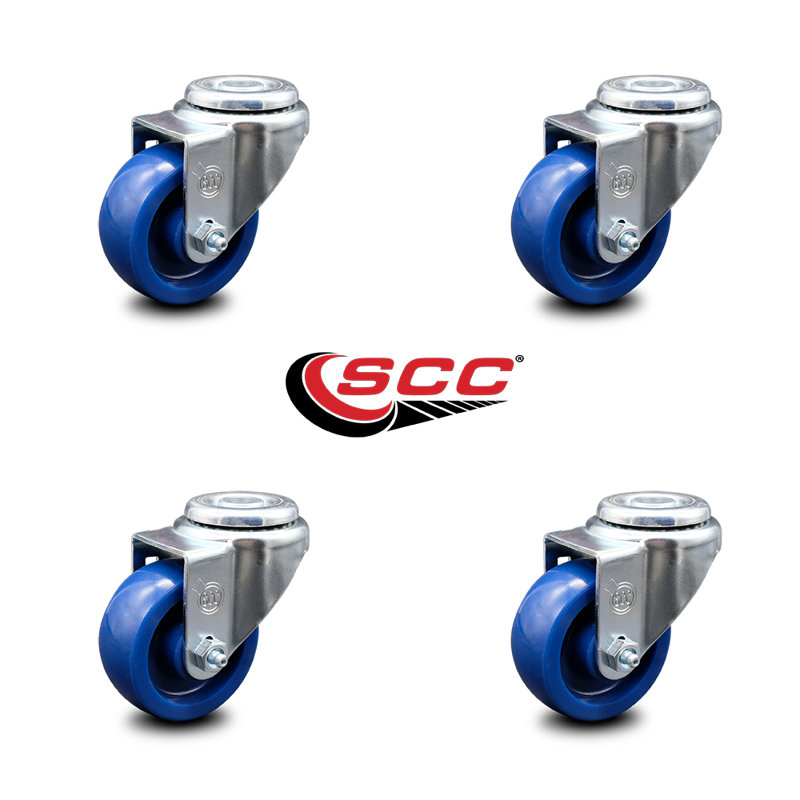 Solid Polyurethane Wheel Swivel Bolt Hole Set