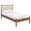 Structure de lit simple en noyer Zane-1045967286-1045967287
