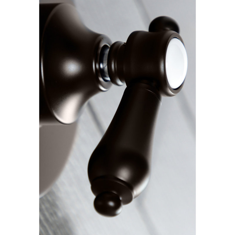 Kingston Brass Heirloom Single-Handle Wall Mount Three-Way Diverter Valve with Trim Kit, Oil Rubbed Bronze
