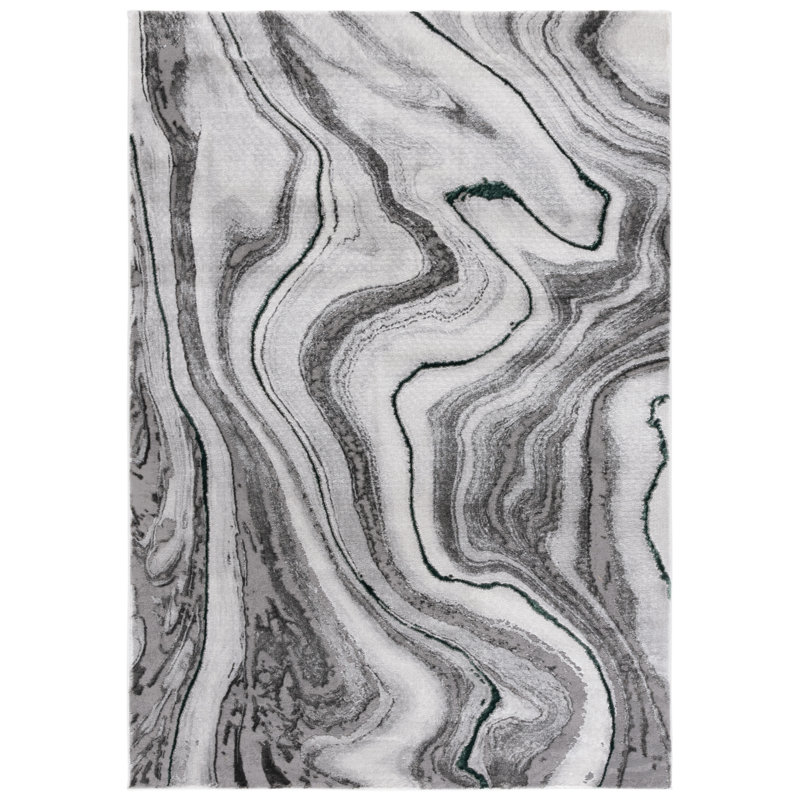 Fluery Performance Abstract Rug, Rectangle 5'3" x 7'6"